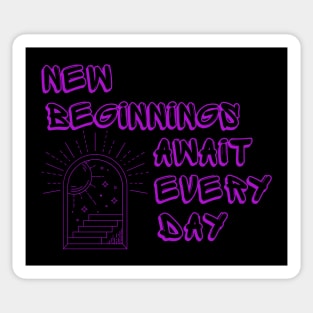 New beginning Sticker